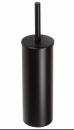 Black113 - Bürstengarnitur geschlossen, Edelstahl in moderner schwarzer Farbe mit schwarzer Bürste.